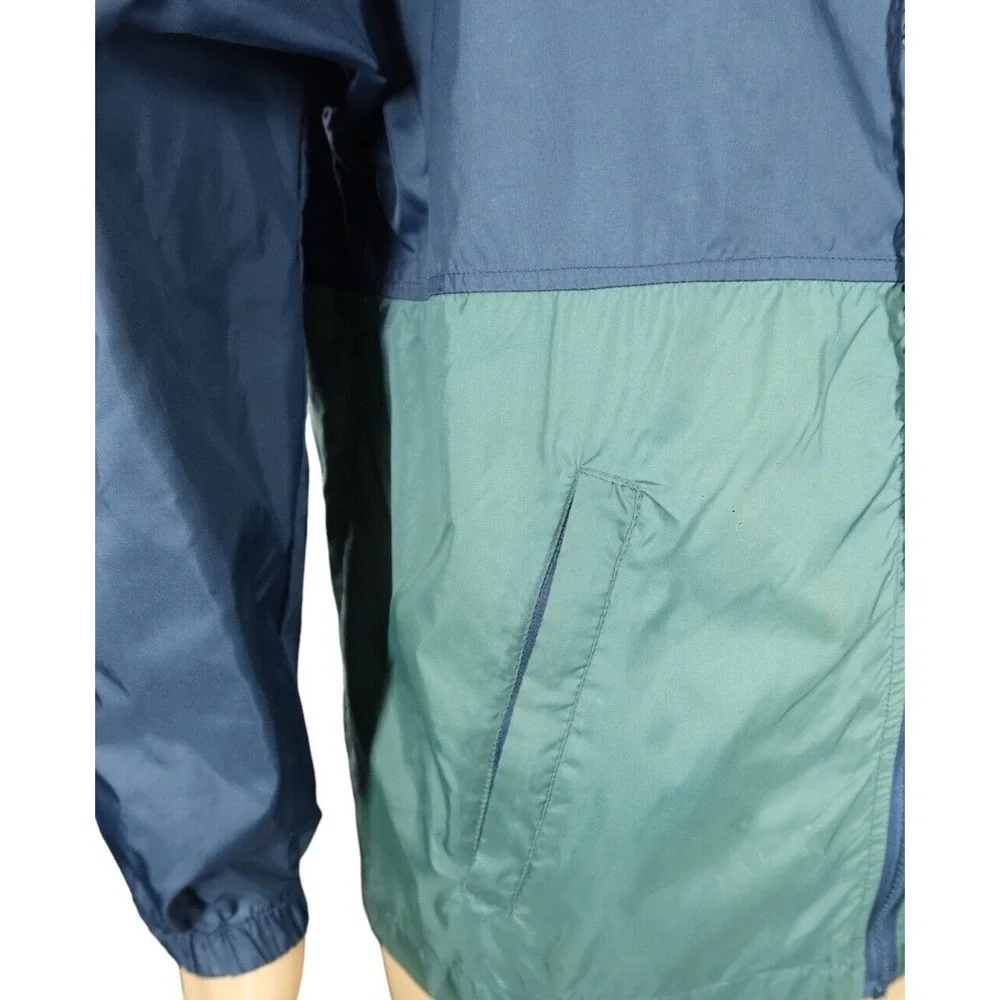 Disney World WDW Windbreaker Jacket Size S Est. 1971‎ Mickey Mouse Blue/Green